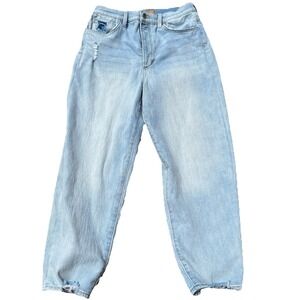 Joe's The Stellie Jeans Women's 30x27 Buttonfly Light Blue‎ High Rise Barrel Leg